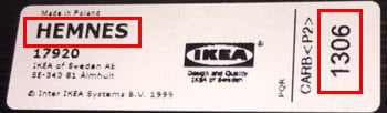 IKEA Dresser Recall Model Date Info